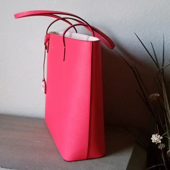 NWOT kate spade ♠️ Large DarkSalmon Pink Bucket Purse.